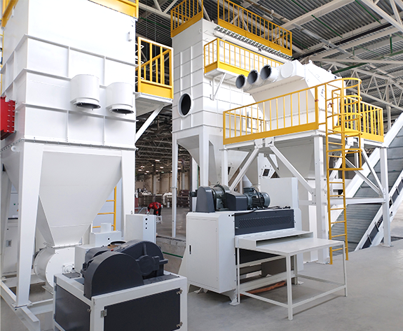 Üst Sınıf Bir Rus Karton Fabrikası için Tam Prosesli Tozsuz Atık Tahliye Sistemi